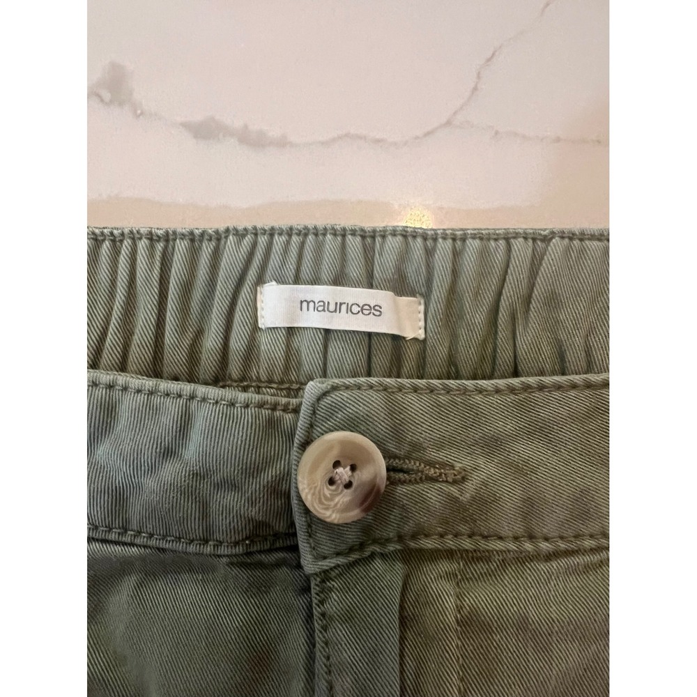 Maurice's Olive Green Cargo Pants Women's Size‎ 6 Utility Style Casual - Picture 3 of 6